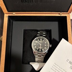 Shinola Vinton Black Dial 38mm Watch (New)